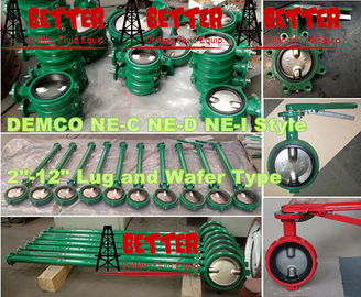 14INCH DEMCO NE-C BUTTERFLY VALVE LUG TYPE DUCTILE IRON BODY 416SS STEM