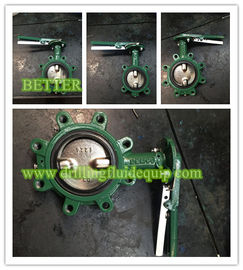 Lug Type Butterfly Valves CAMERON MUDKING DEMCO NE-C NE-I BFV Butterfly Valve Nickle Plate Ductile Iron Disc 416SS stem