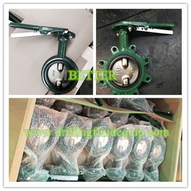 Lug Type Butterfly Valves CAMERON MUDKING DEMCO NE-C NE-I BFV Butterfly Valve Nickle Plate Ductile Iron Disc 416SS stem