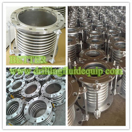 Metal Bellow Expansion Joint Stainless Steel SS316 SS304 Flange and NBR O-ring for Linepipe Application