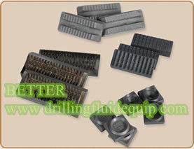 DIES FOR VARCO SAFETY CLAMP Inserts TYPE –MP, T, WA-T, C, WA-C P/N 3333 3310 Heat Treatment Alloy Steel Hardness