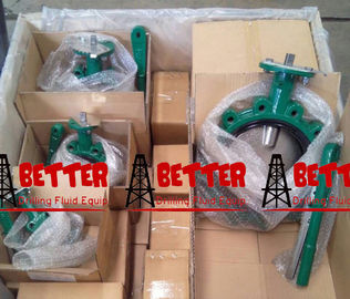 Lug Type Butterfly Valves CAMERON MUDKING DEMCO NE-C NE-I BFV Butterfly Valve Nickle Plate Ductile Iron Disc 416SS stem